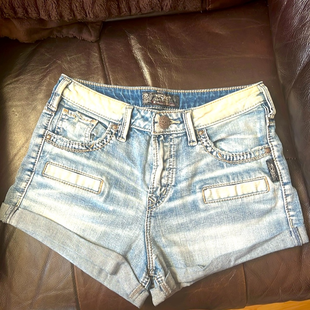 Silver Jeans Light Blue Jean Shorts